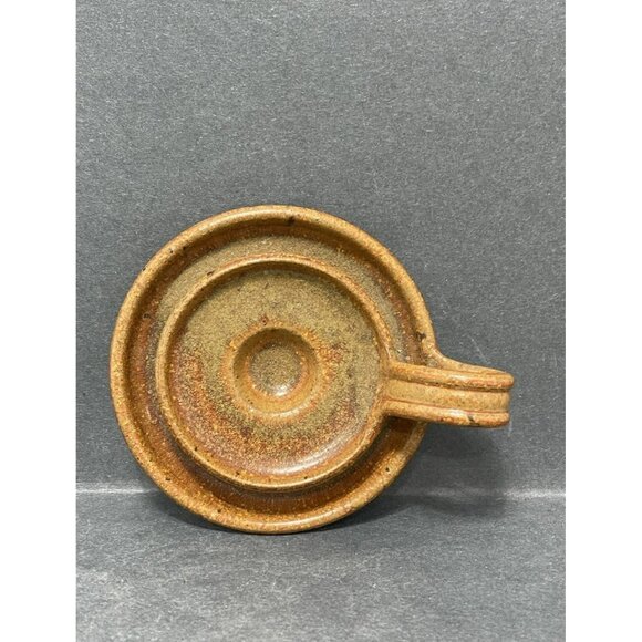 Art Studio Stoneware Single Candle Holder Candlestick Hand Crafted - Picture 5 of 7